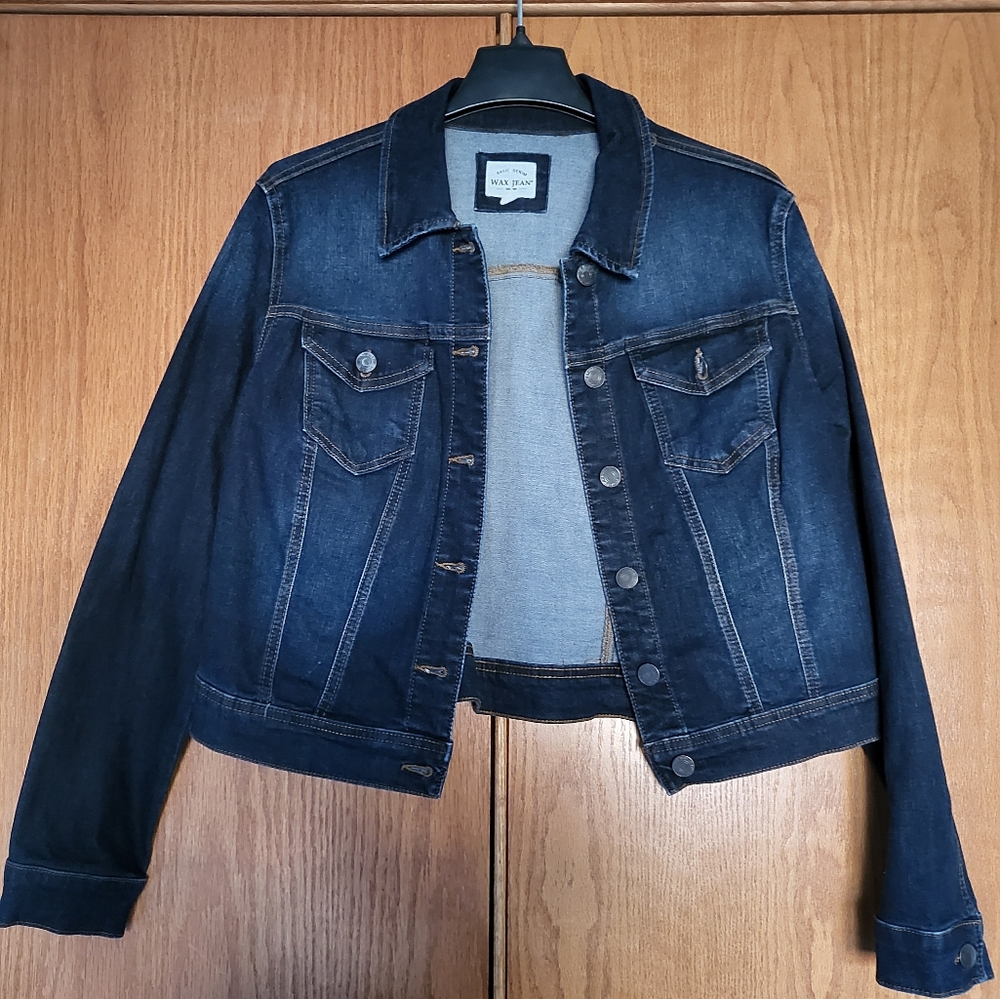 Dark Denim Jean Jacket Size 1XL